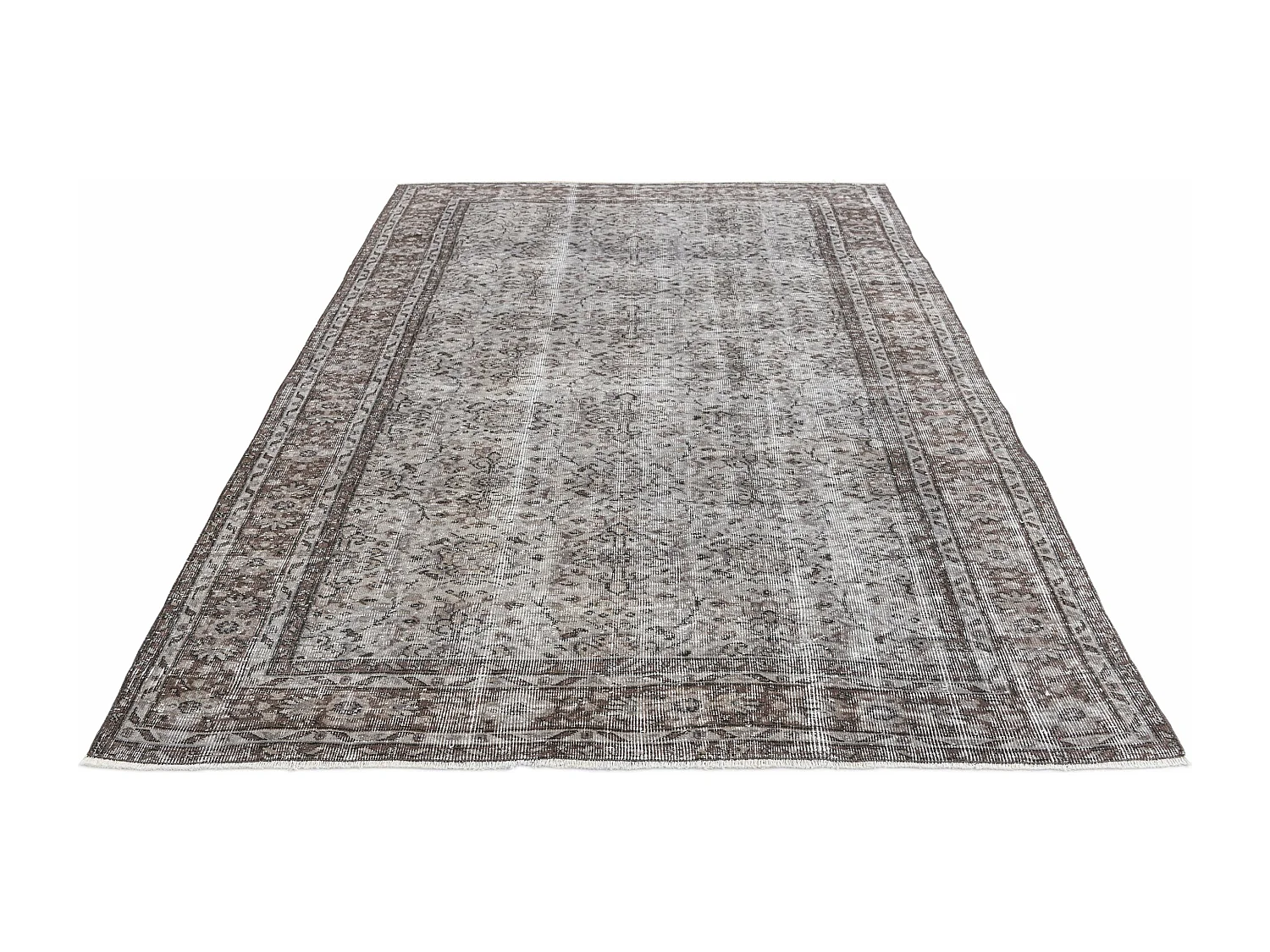 Tapis de laine 185x274 gris Ultra Vintage