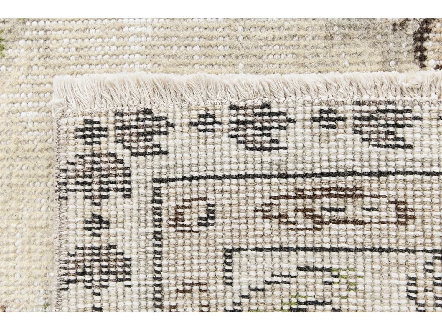 Tapis de laine 163x251 beige Ultra Vintage