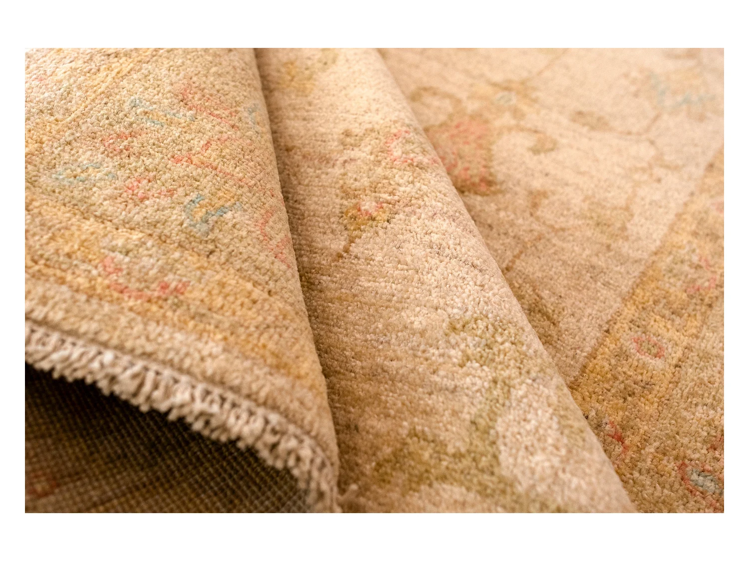 Tapis de laine 153x198 beige Ziegler