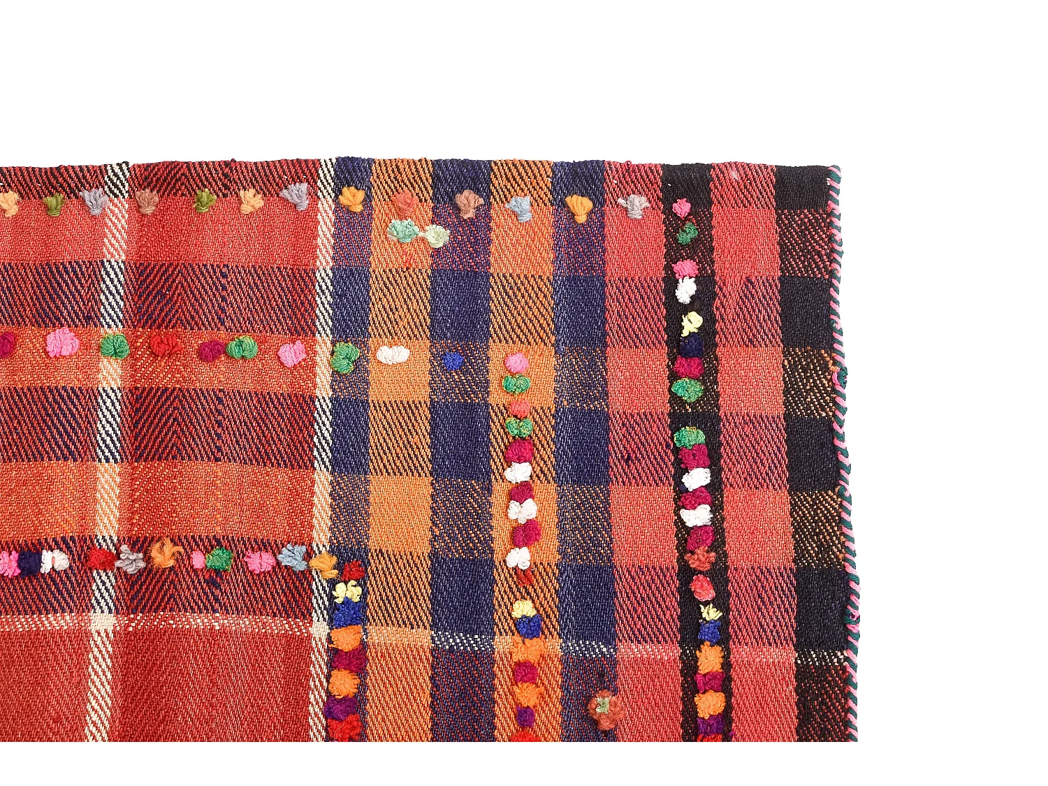 Tapis de laine 162x227 rouge Jajim