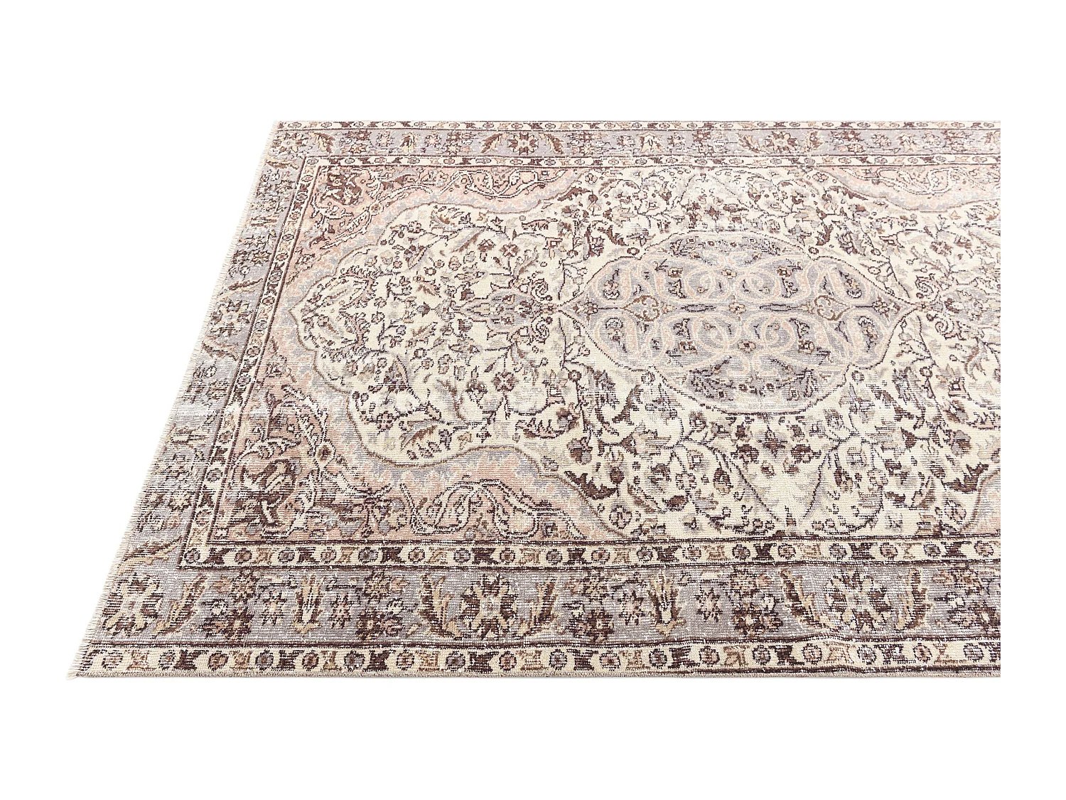 Wollteppich 160x236 Beige Ultra Vintage