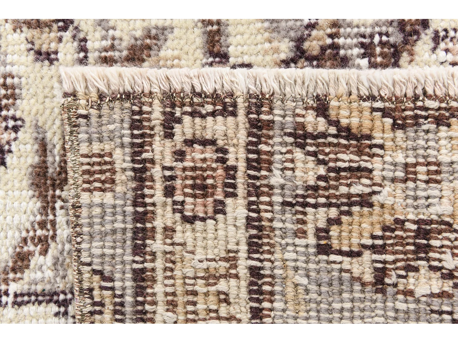 Wollteppich 160x236 Beige Ultra Vintage