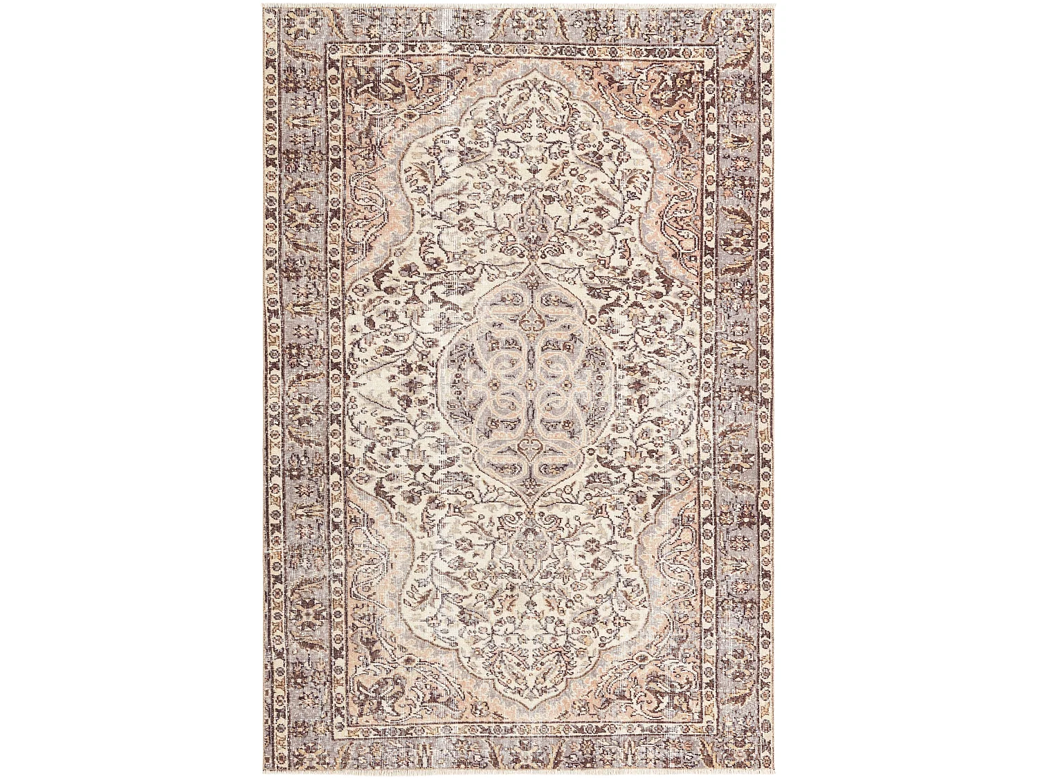 Wollteppich 160x236 Beige Ultra Vintage