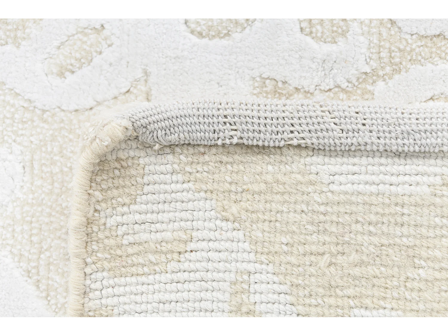 Tapis de laine 124x185 beige Darya