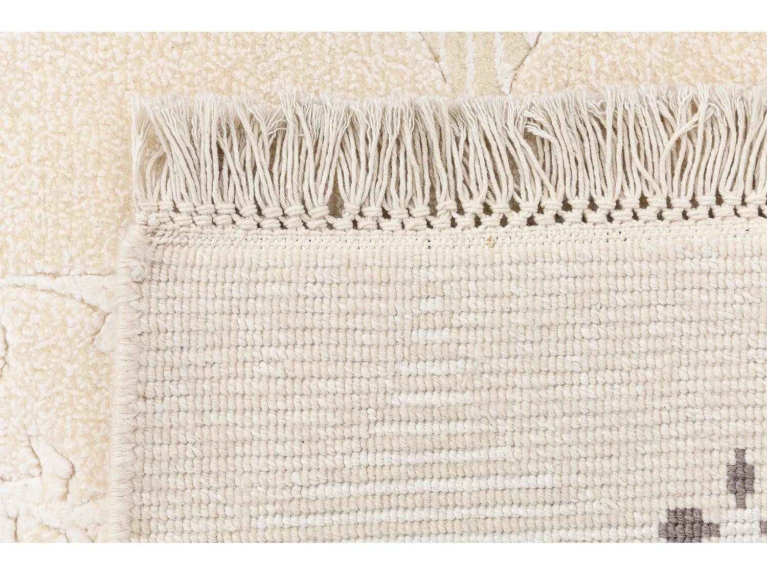 Tapis de couloir en laine 84x399 beige Darya