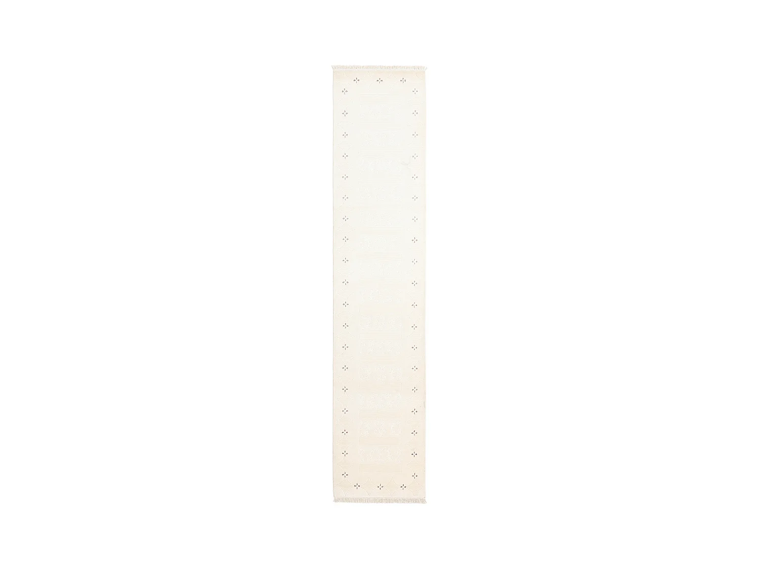 Tapis de couloir en laine 84x399 beige Darya