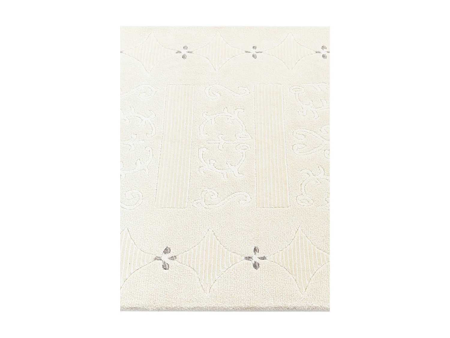 Tapis de couloir en laine 84x399 beige Darya