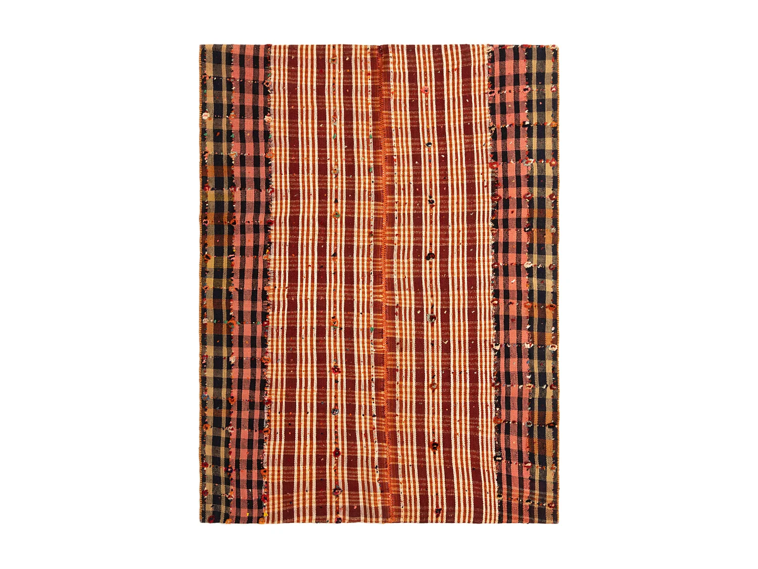 Tapis de laine 152x200 rouge Jajim