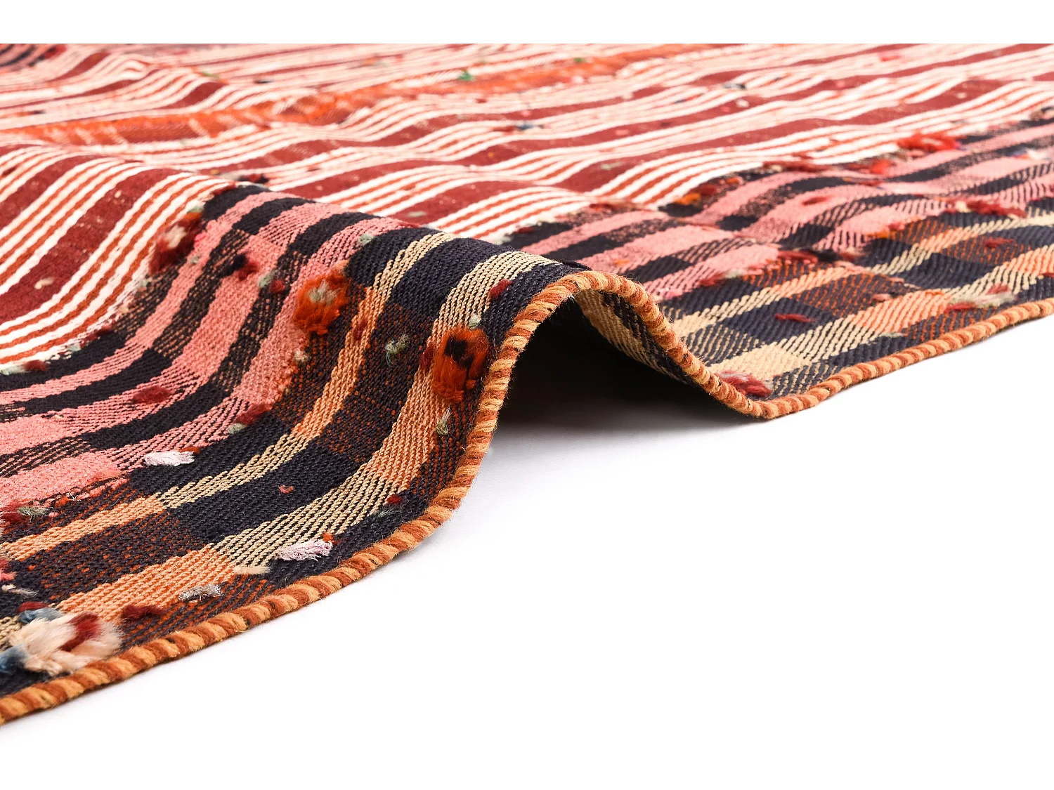 Tapis de laine 152x200 rouge Jajim