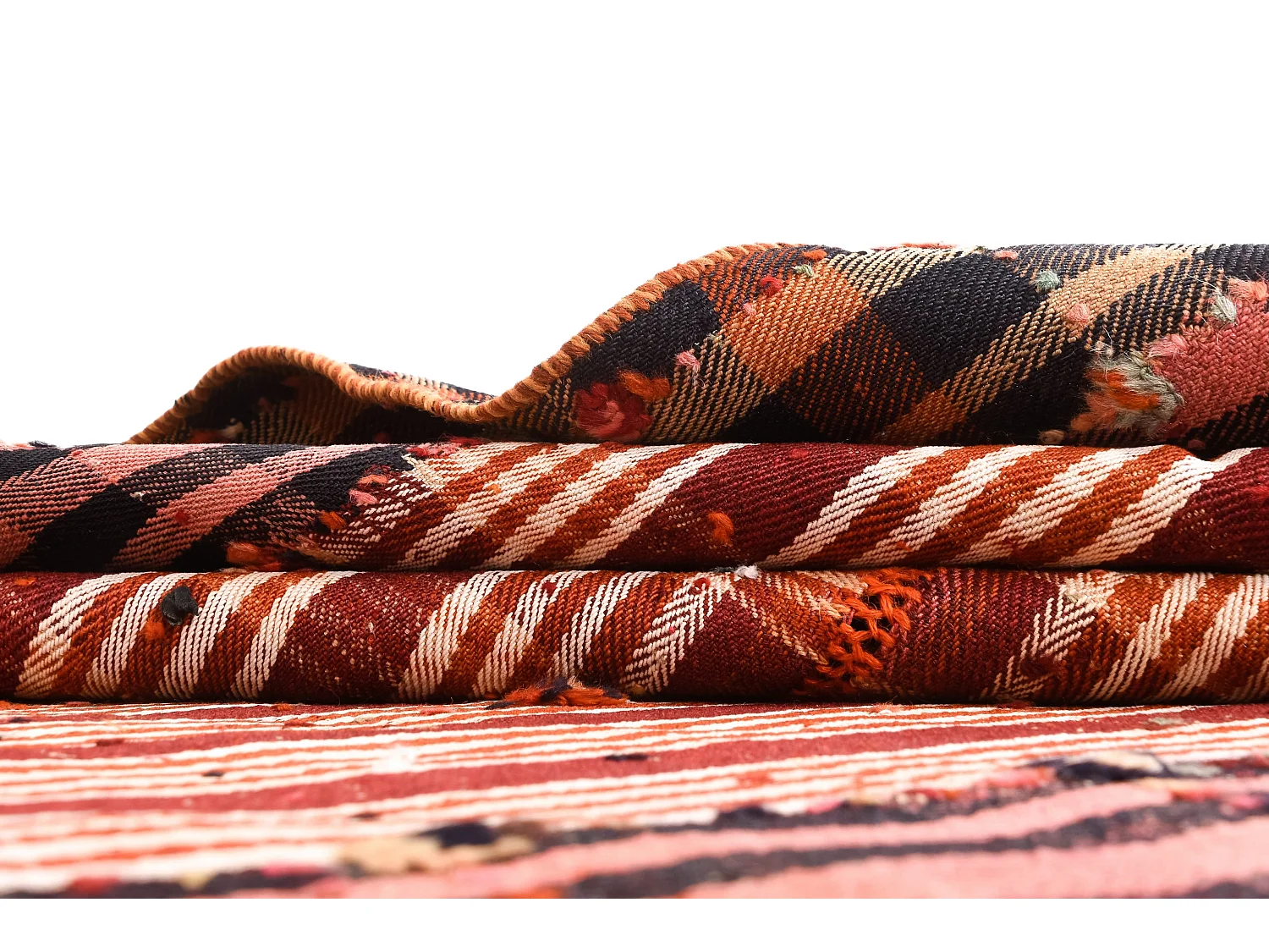 Tapis de laine 152x200 rouge Jajim