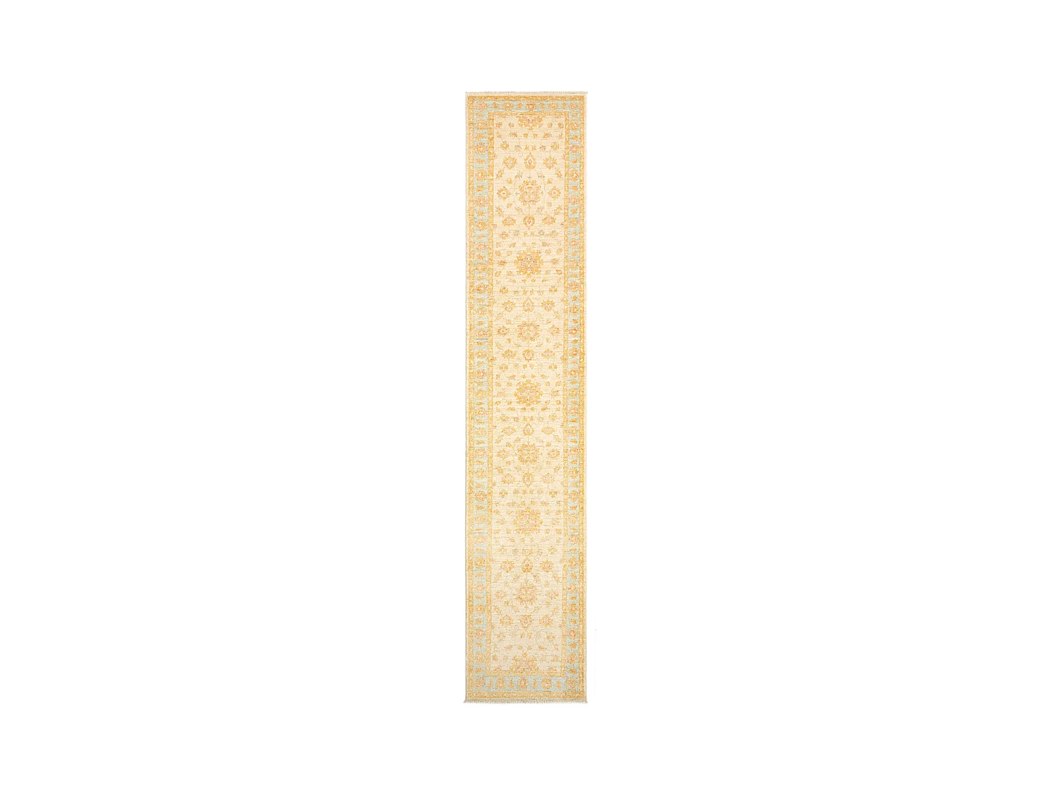 Tapis de couloir en laine 76x380 beige Kaizar