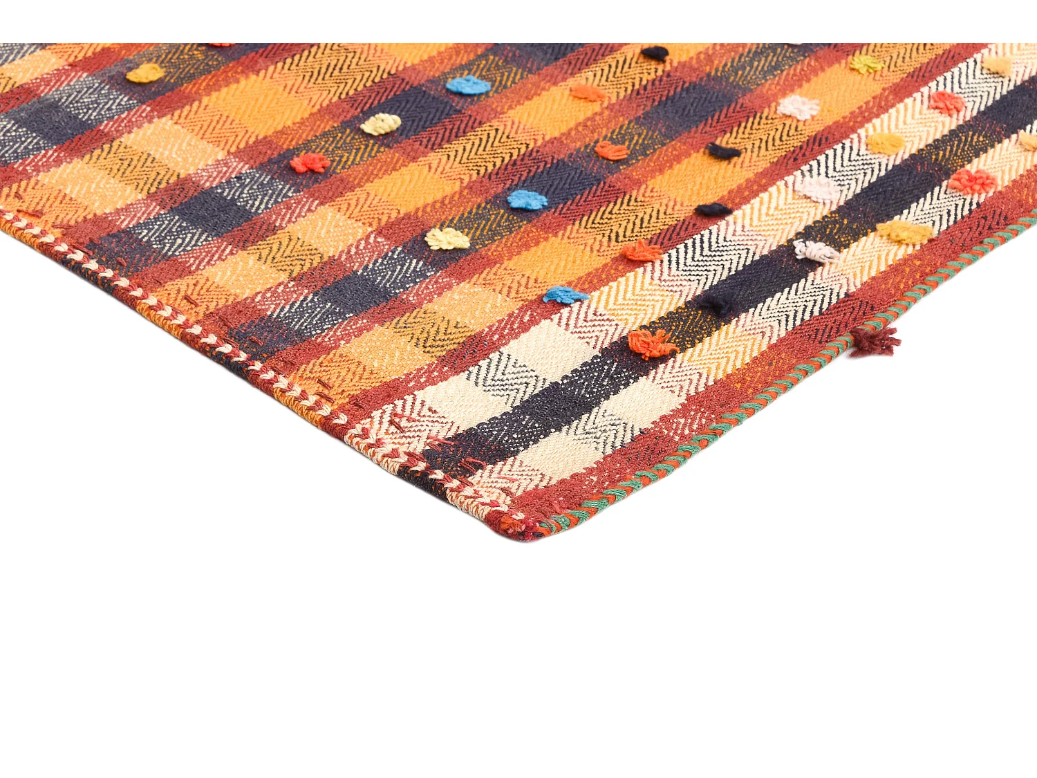 Tapis de laine 154x188 rouge Jajim