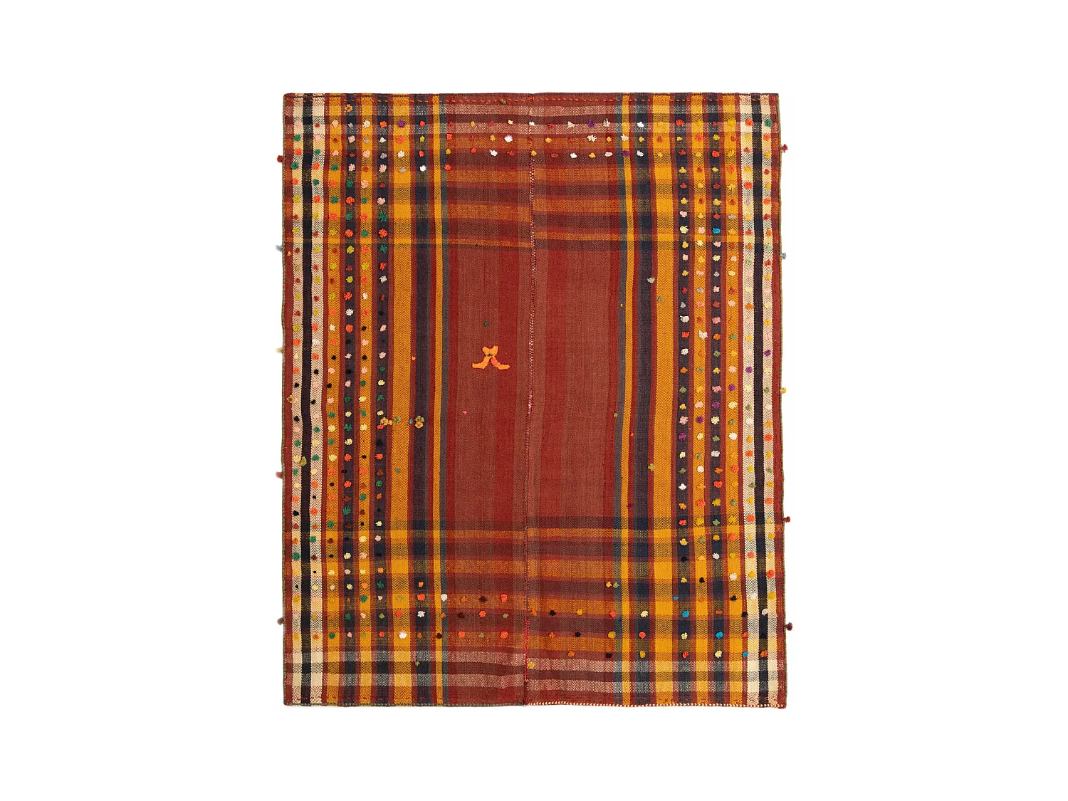 Tappeto in lana 154x188 rosso Jajim