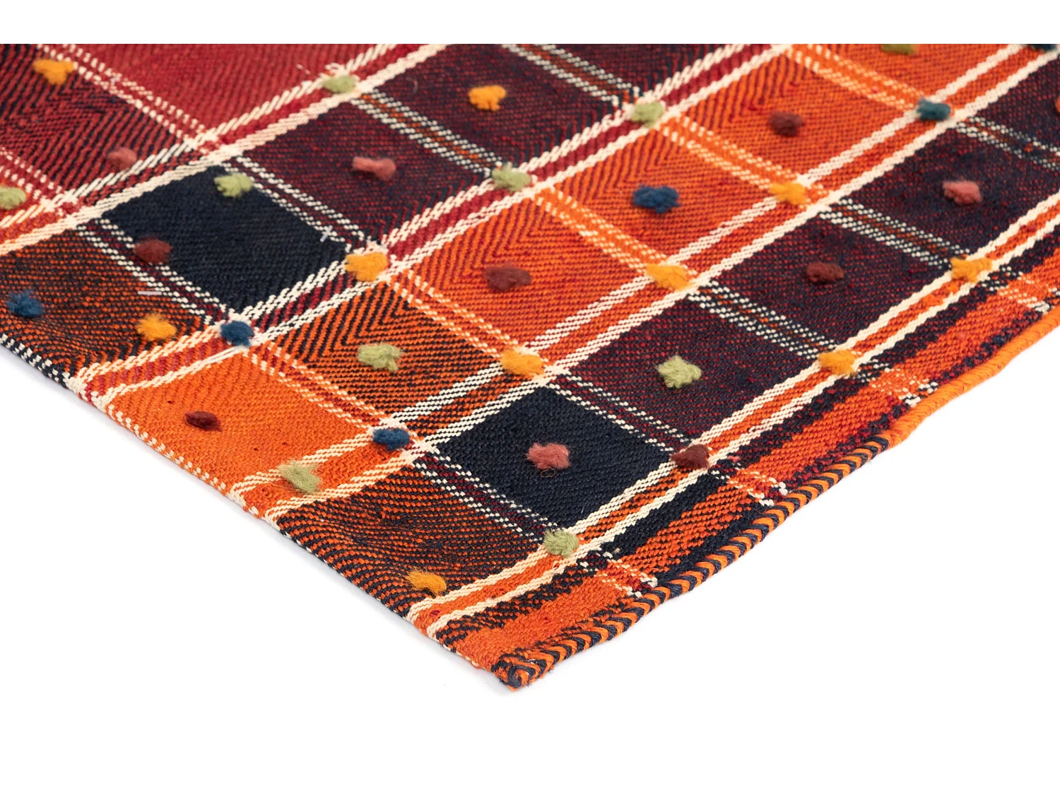 Tapis de laine 148x265 rouge Jajim