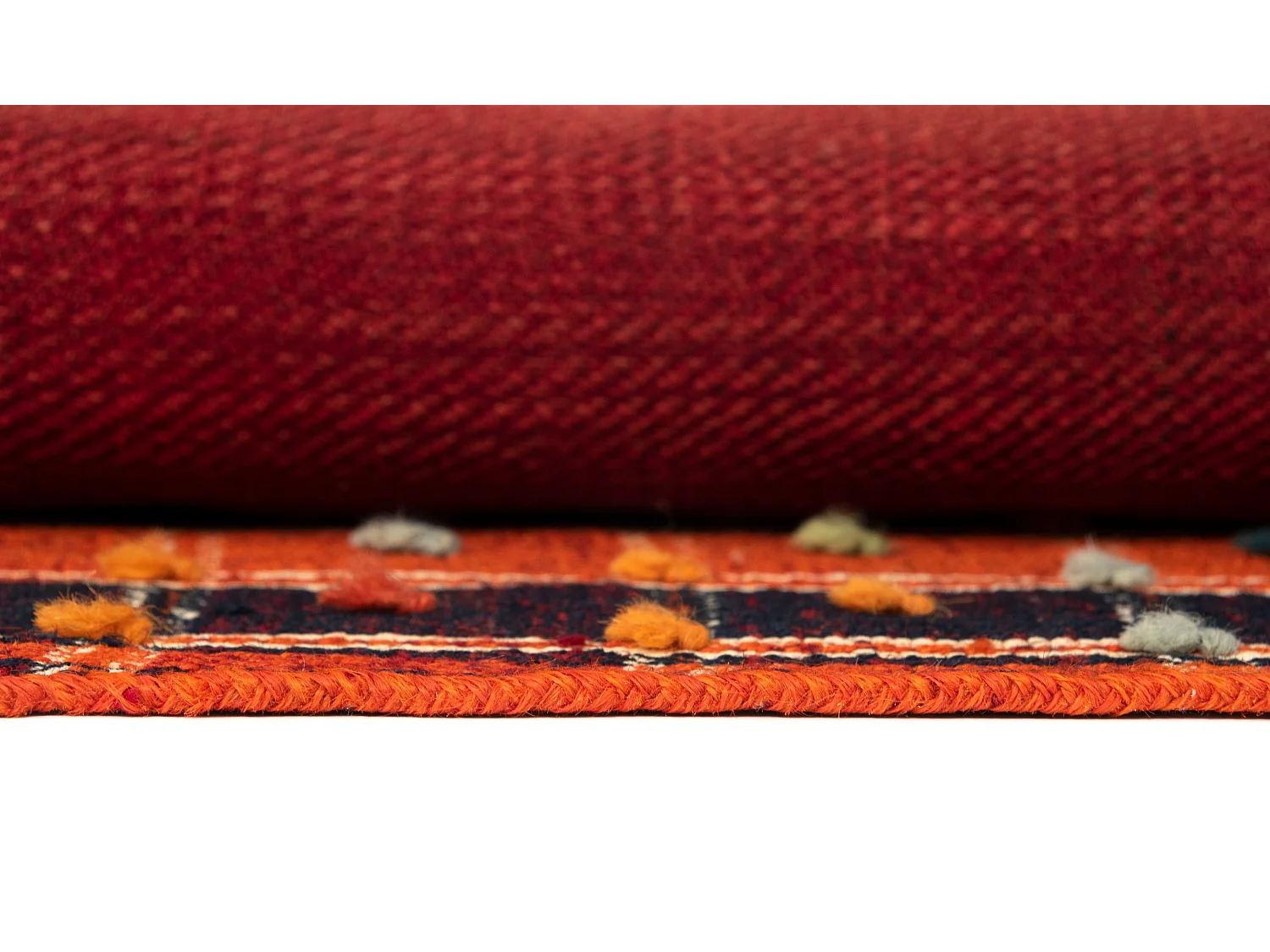 Tapis de laine 148x265 rouge Jajim