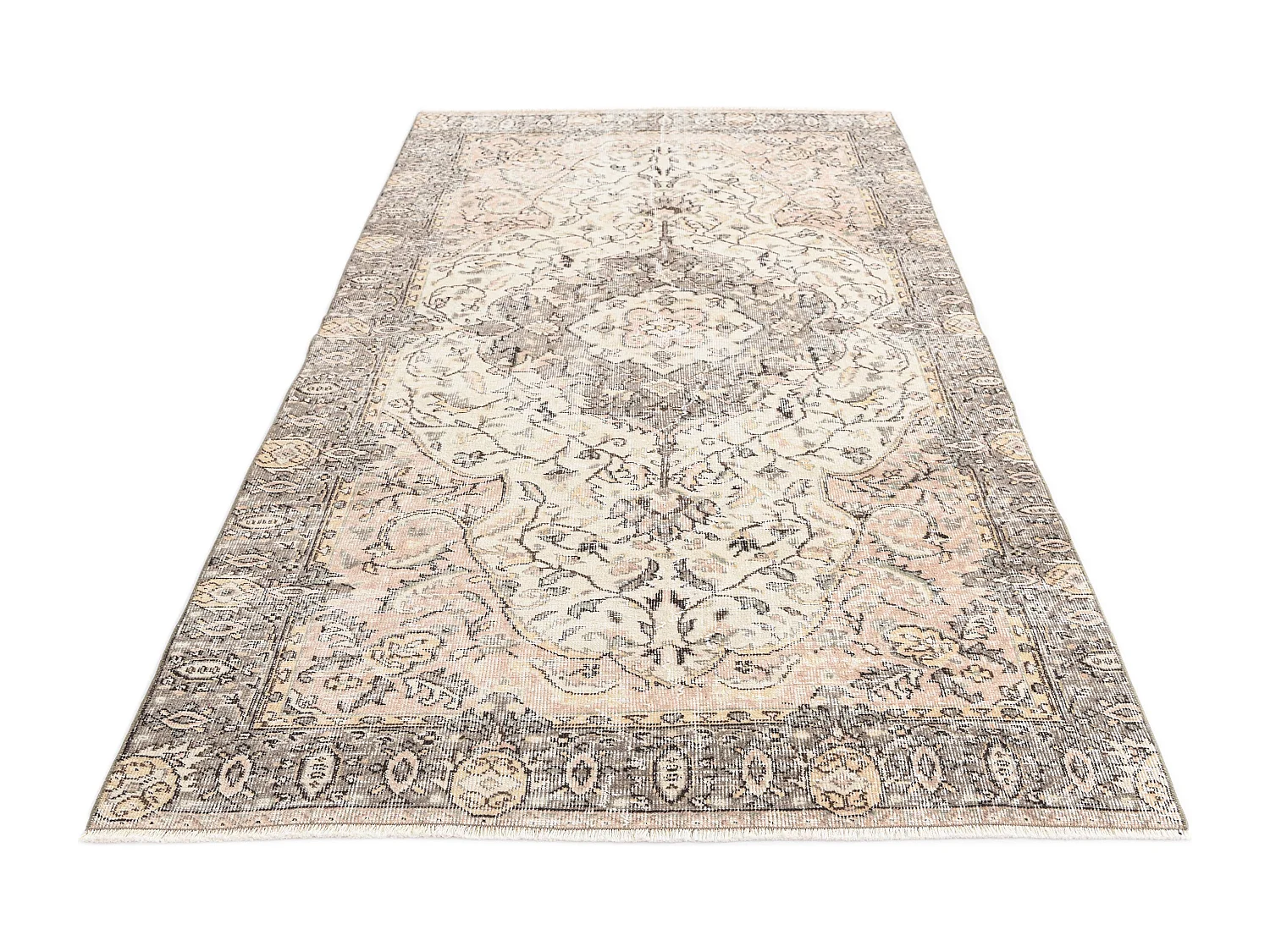 Tappeto in lana 140x269 beige Ultra Vintage