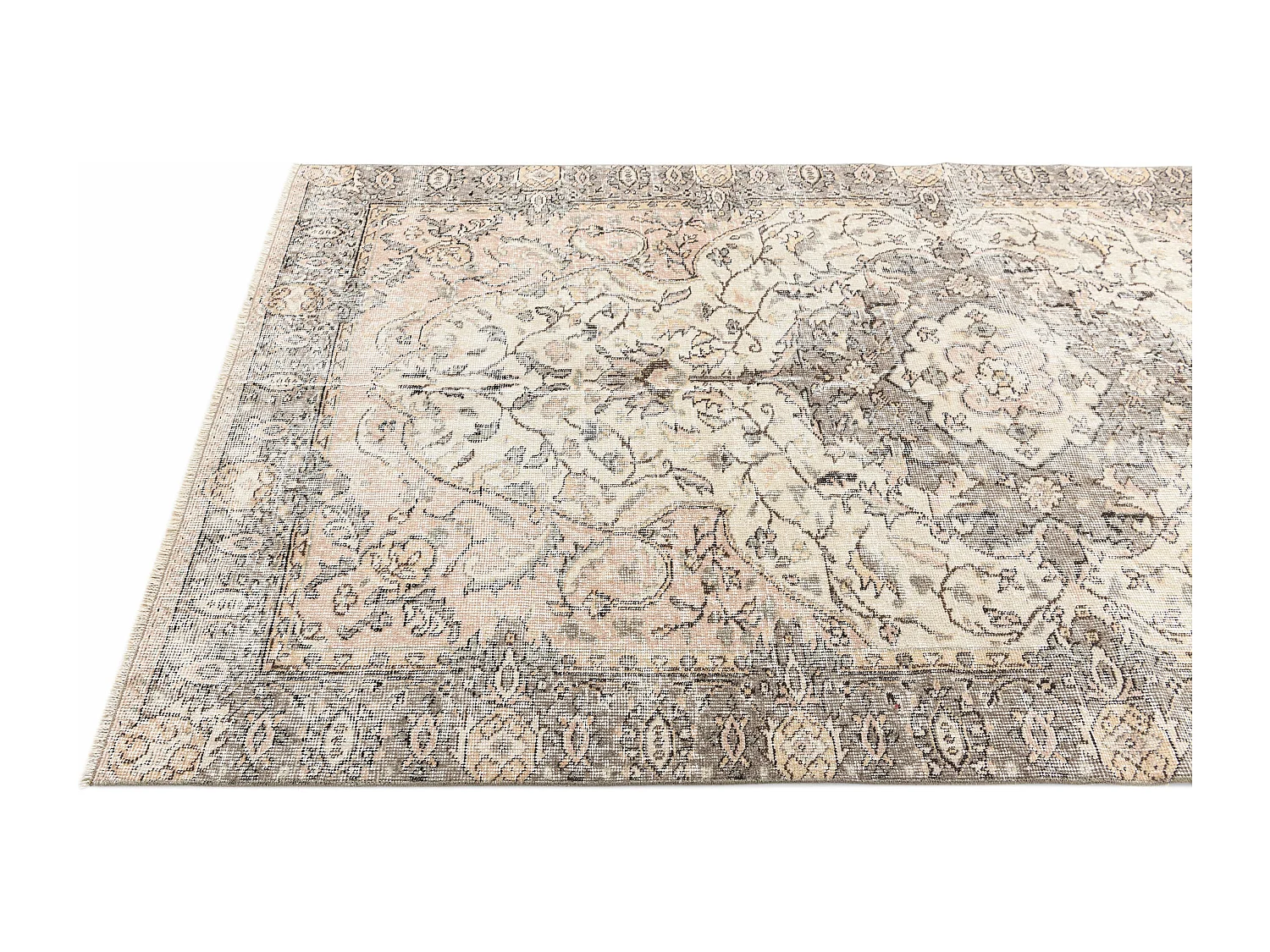 Tappeto in lana 140x269 beige Ultra Vintage