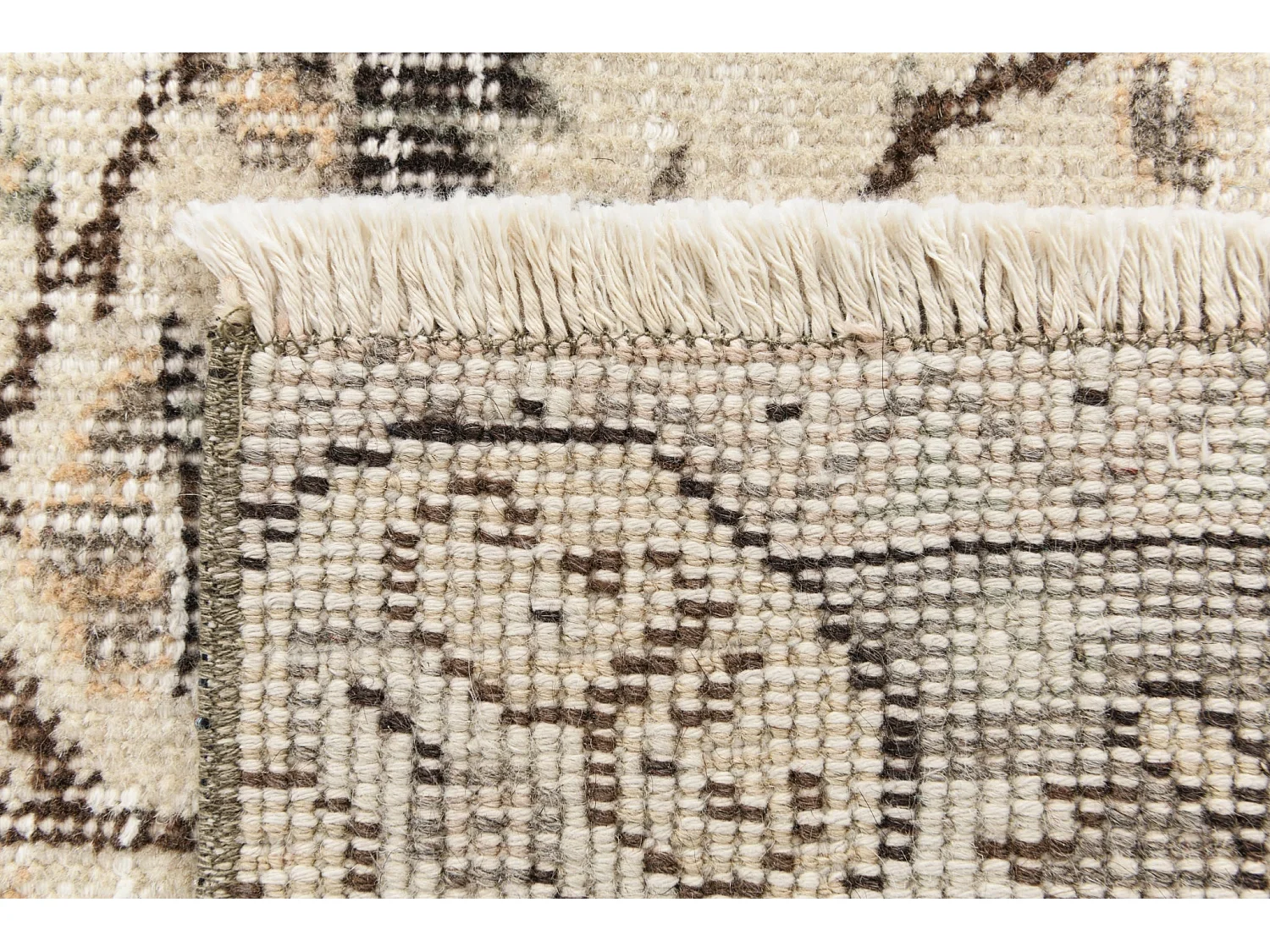 Tappeto in lana 140x269 beige Ultra Vintage