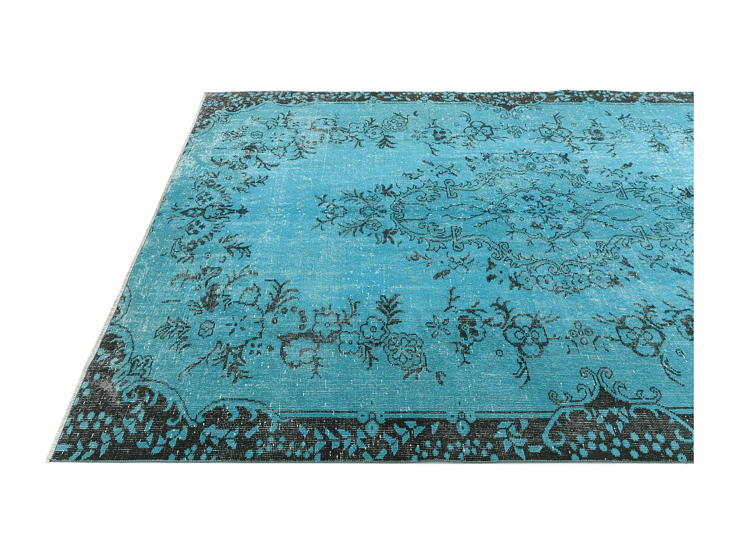 Tapis de laine 183x279 turquoise Ultra Vintage