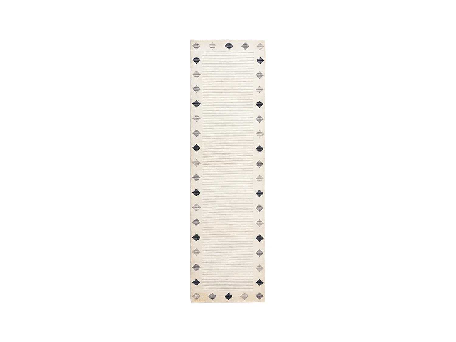 Tapis de couloir en laine 84x300 beige Darya