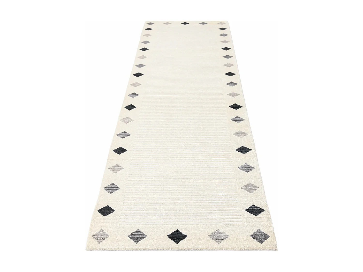 Tappeto per corridoio in lana 84x300 beige Darya