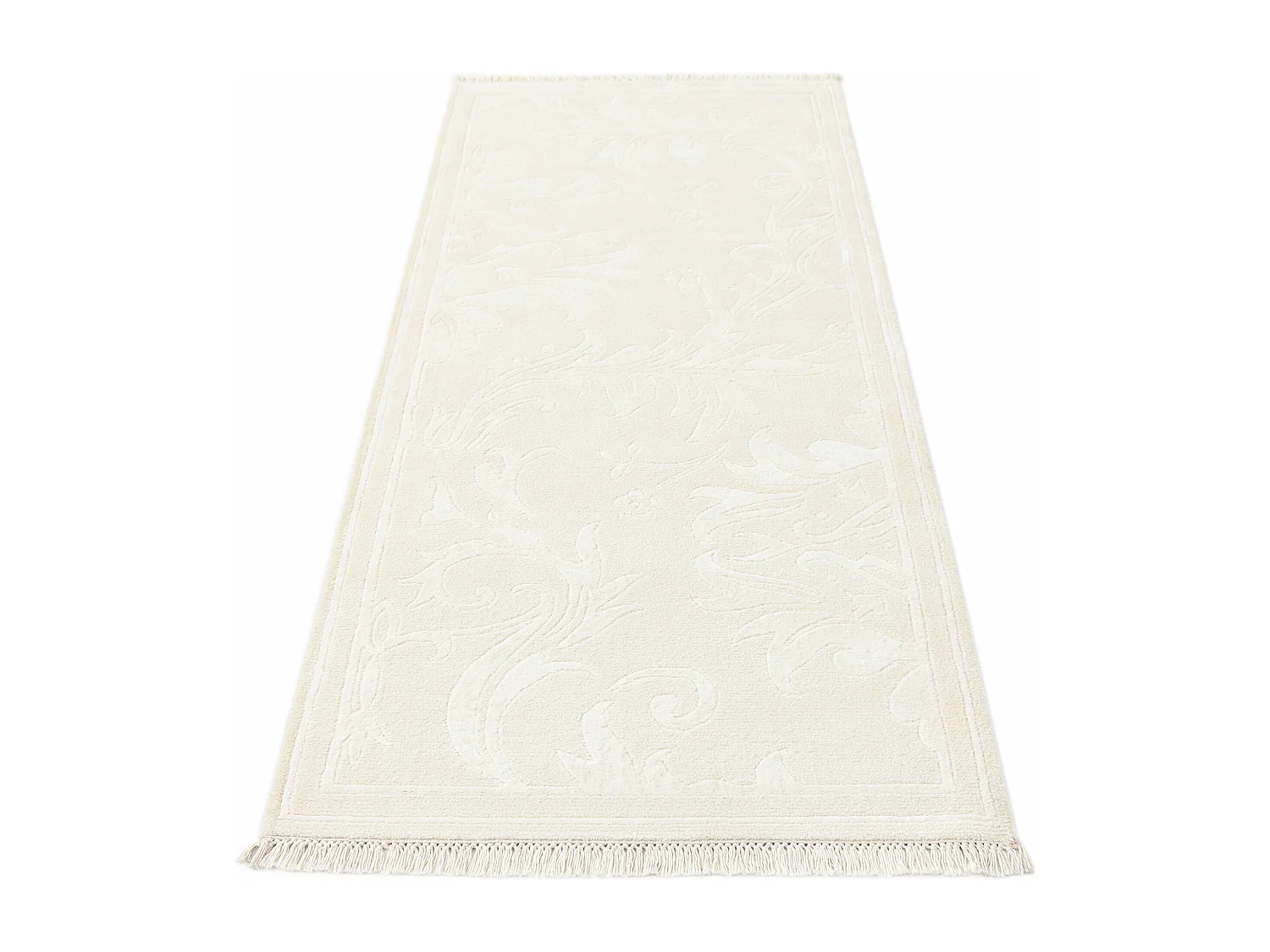 Läufer-Wollteppich 81x203 Beige Darya