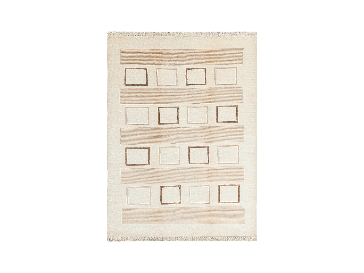 Tapis de laine 175x244 beige Darya