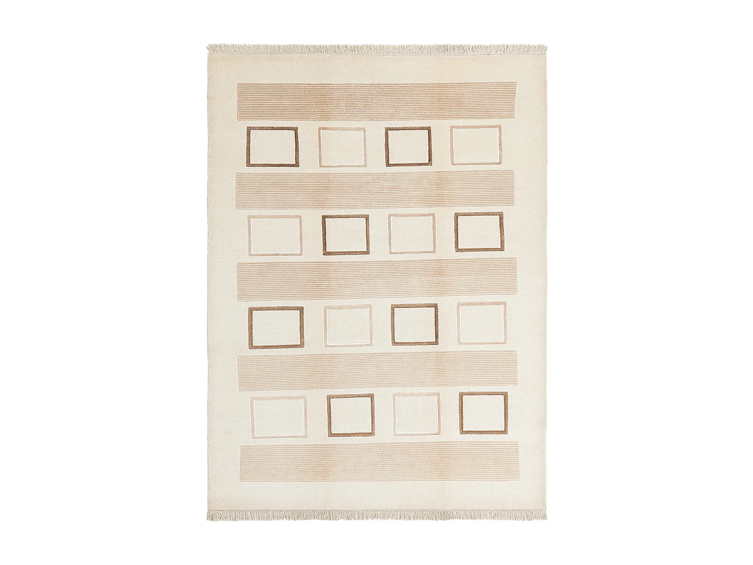 Wollteppich 175x244 Beige Darya