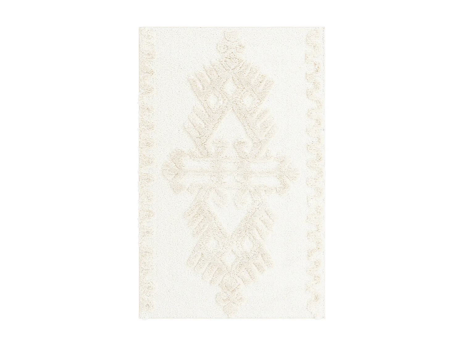 Tapis shaggy 240x305 Blanc Thun Scutum
