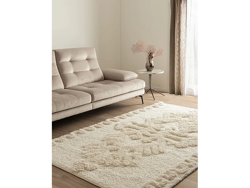 Hochflorteppich 240x305 Weiss Thun Scutum