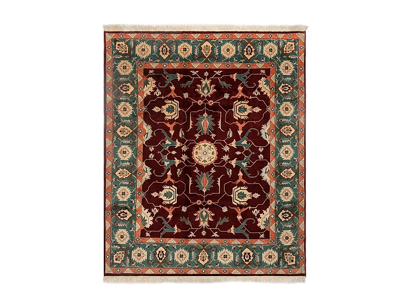 Wollteppich 245x300 Rot Tabriz