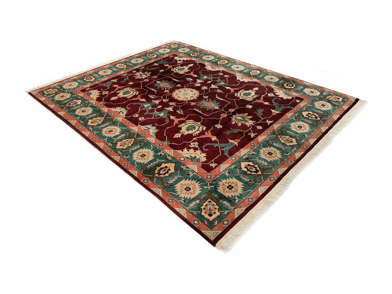 Tapis de laine 245x300 rouge Tabriz