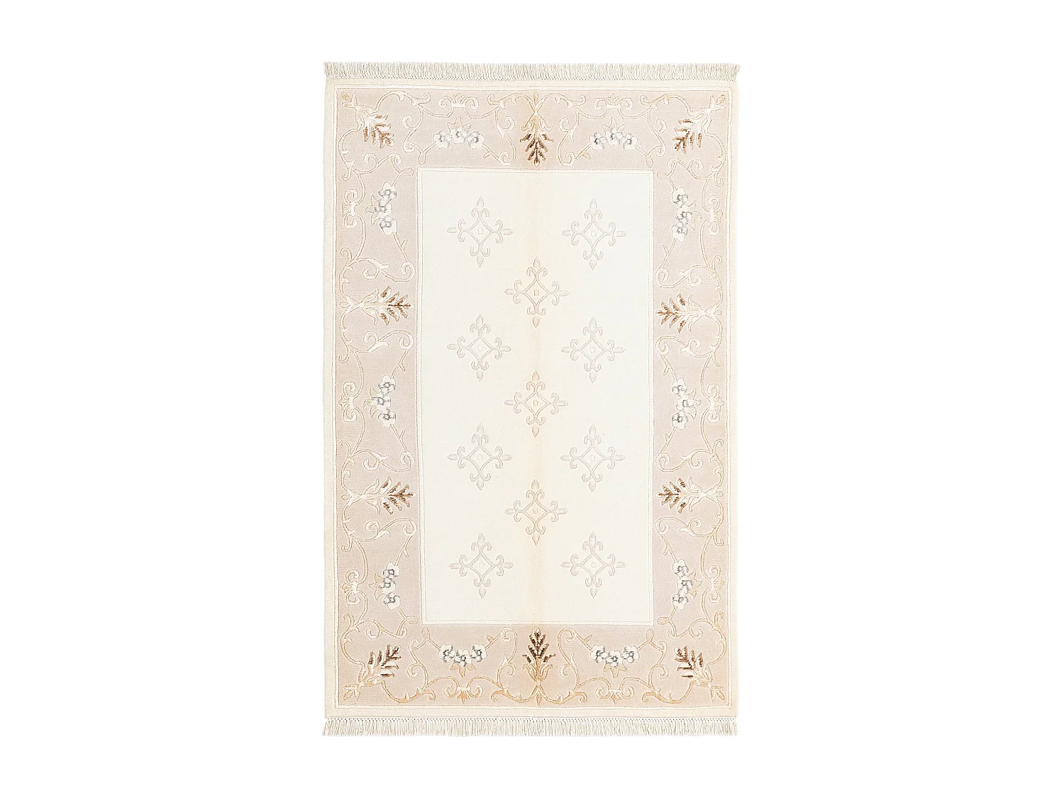 Tapis de laine 119x191 beige Darya