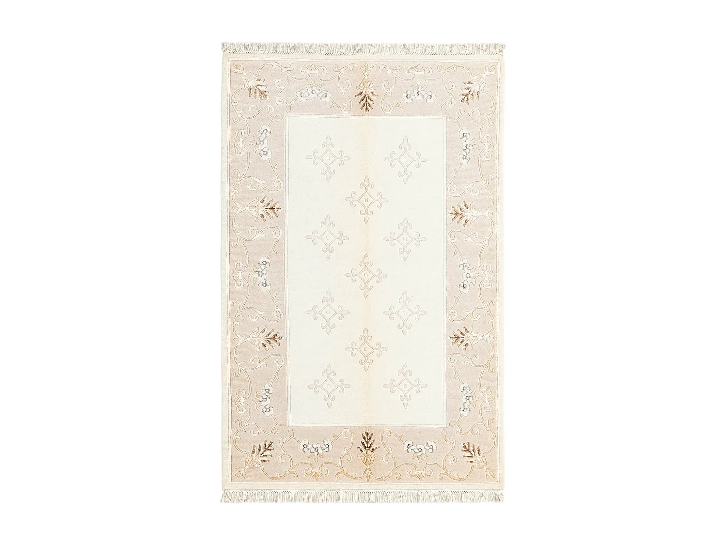 Tapis de laine 119x191 beige Darya