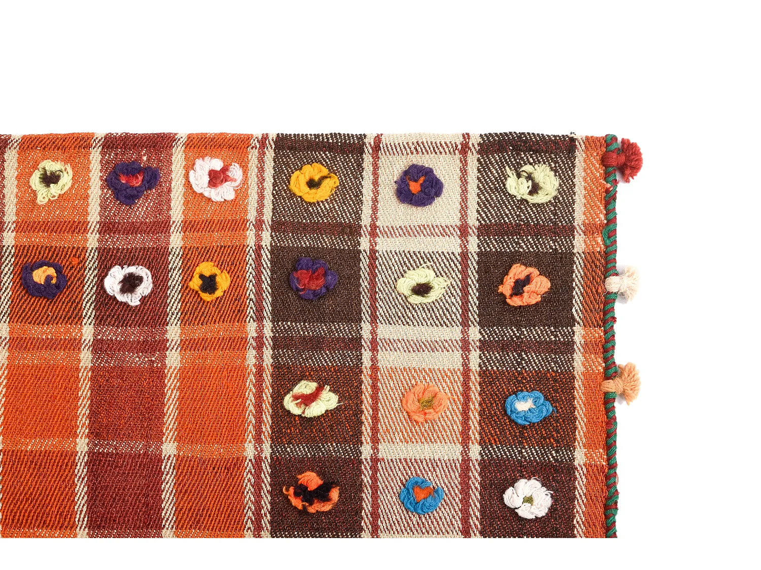 Wollteppich 144x194 Orange Jajim