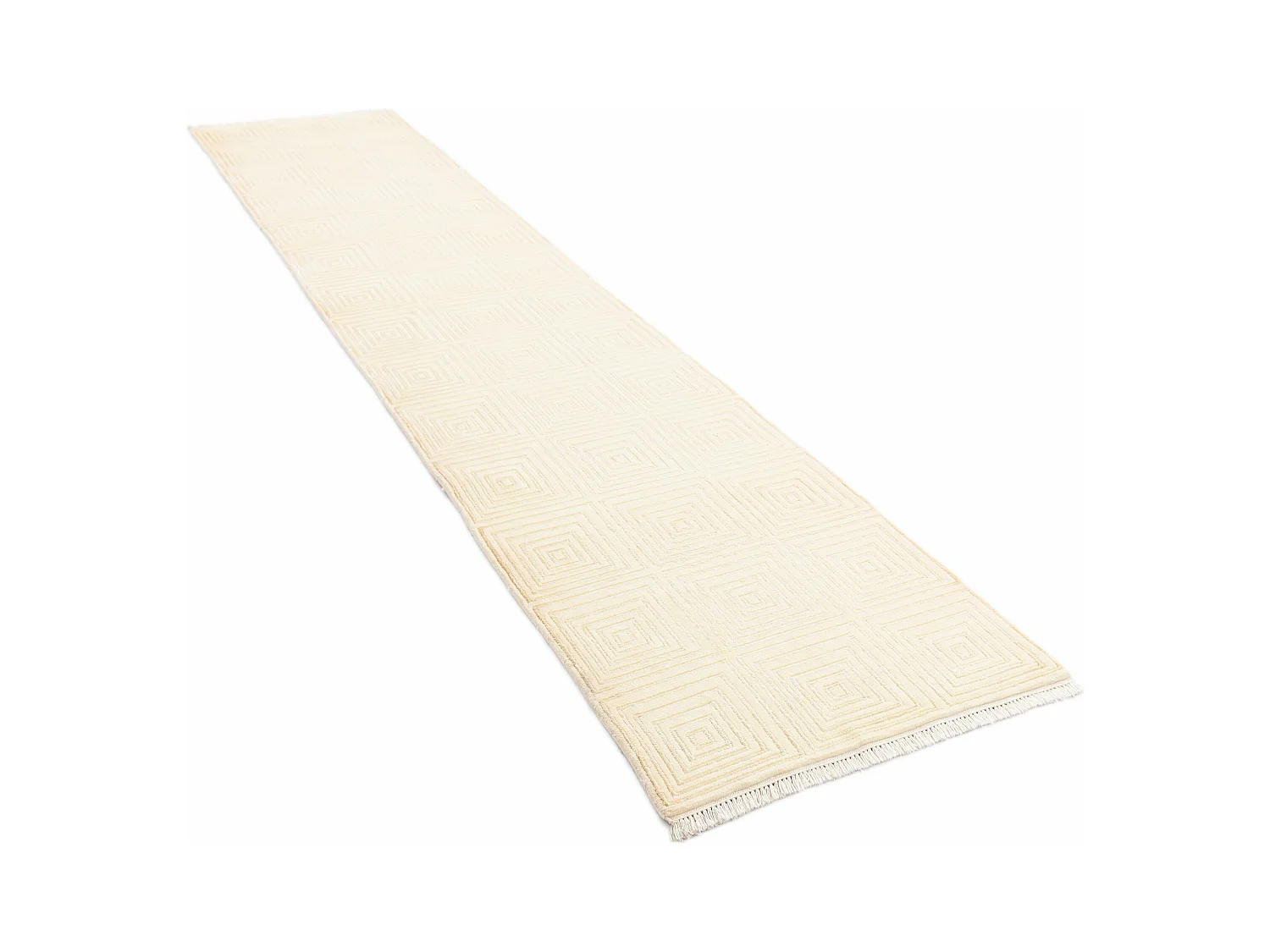 Tapis de couloir en laine 79x404 beige Darya