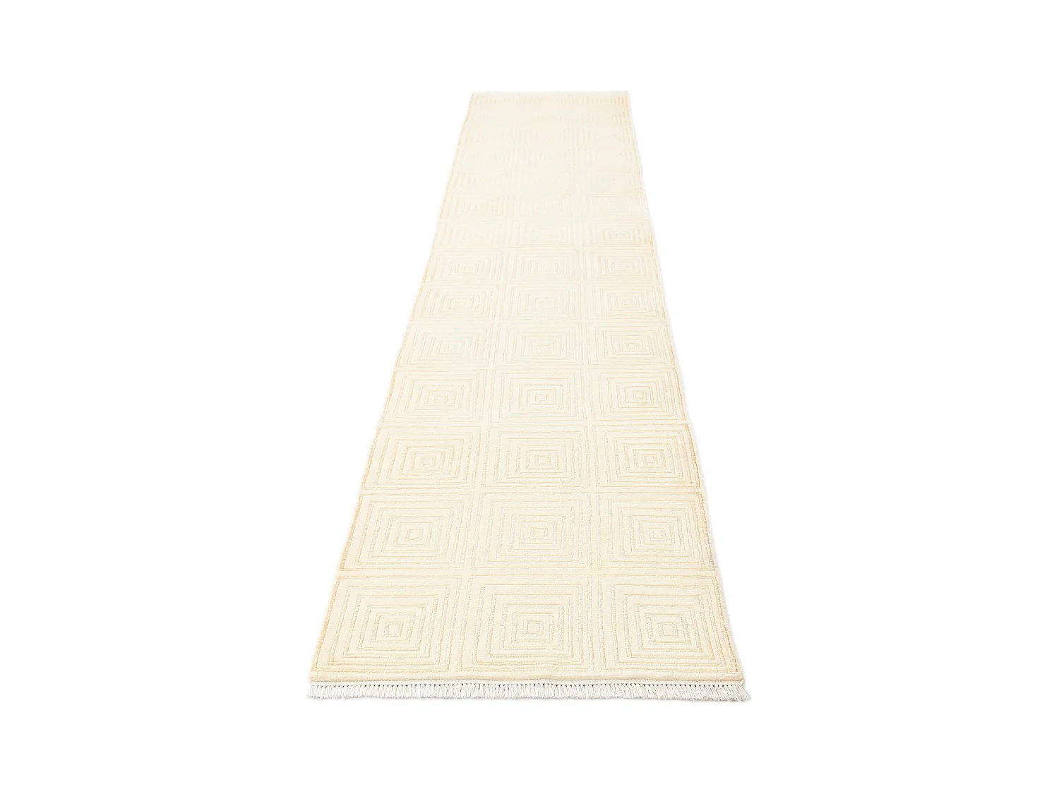 Tapis de couloir en laine 79x404 beige Darya
