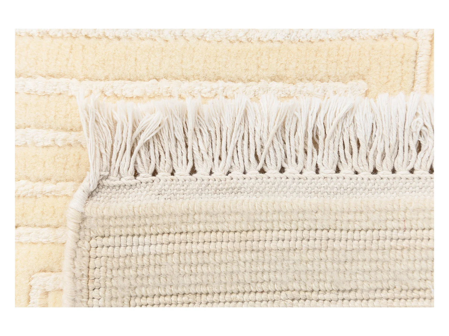 Tapis de couloir en laine 79x404 beige Darya