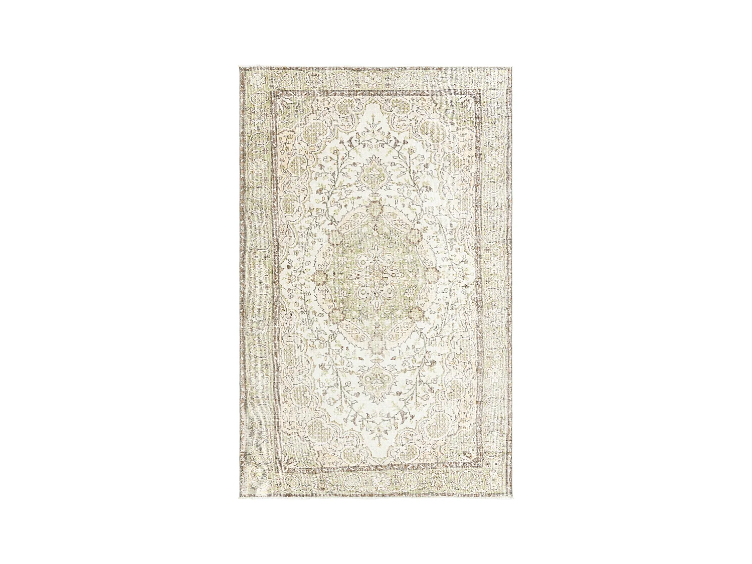 Tapis de laine 168x269 vert Ultra Vintage