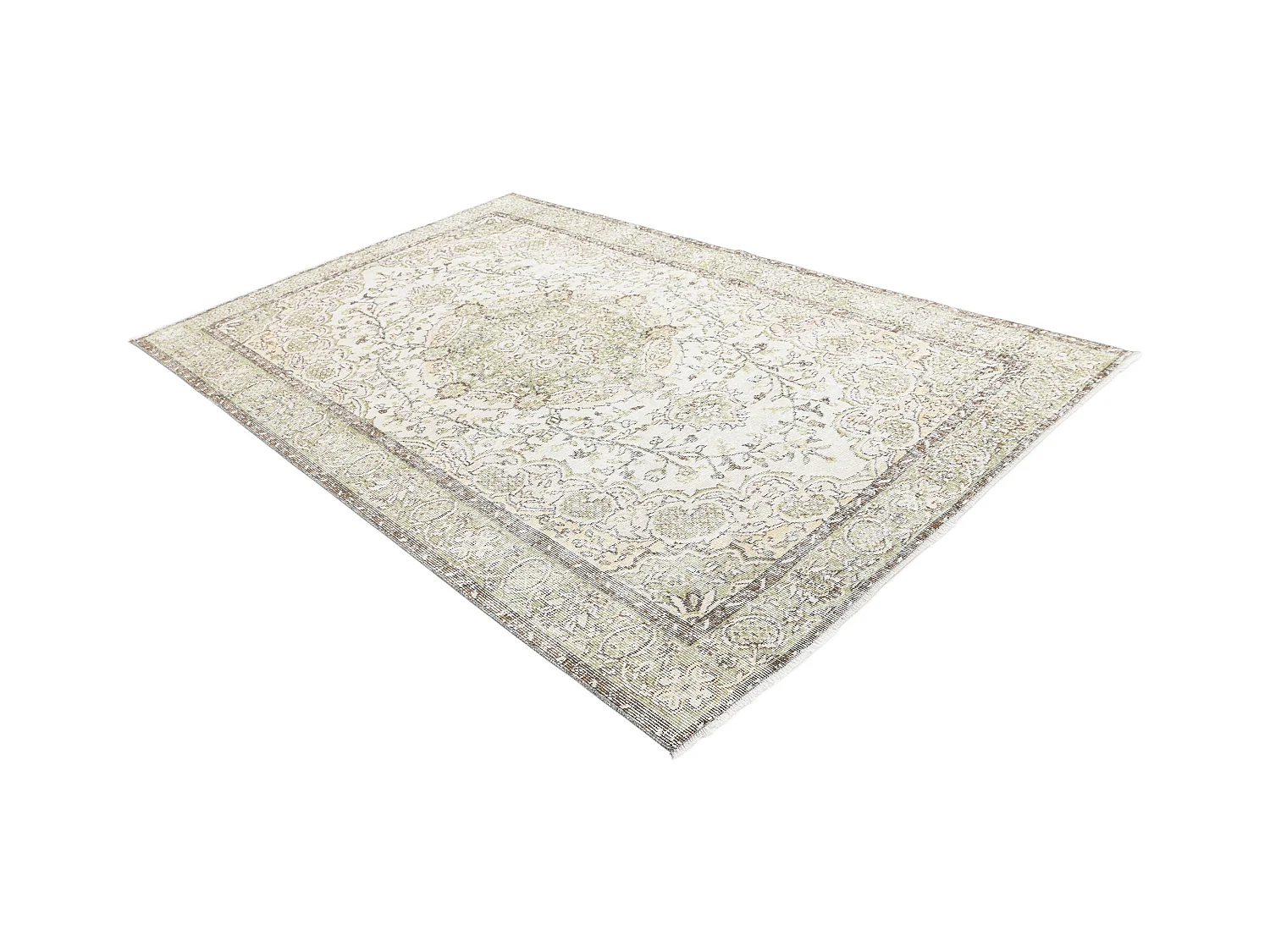 Tapis de laine 168x269 vert Ultra Vintage