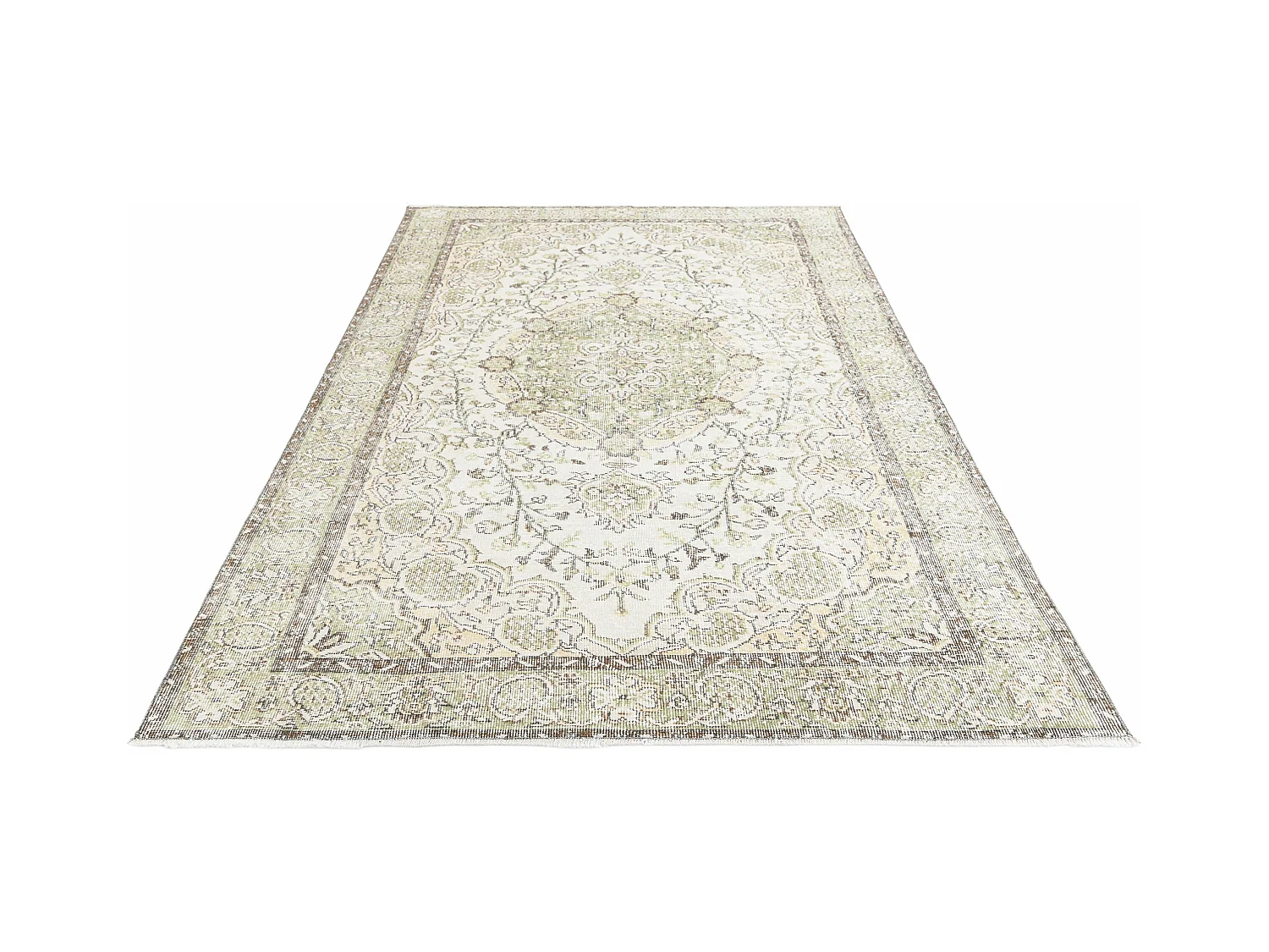 Tapis de laine 168x269 vert Ultra Vintage
