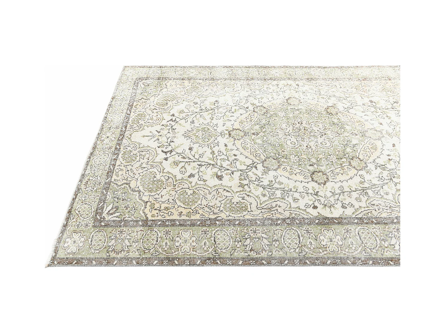 Tapis de laine 168x269 vert Ultra Vintage