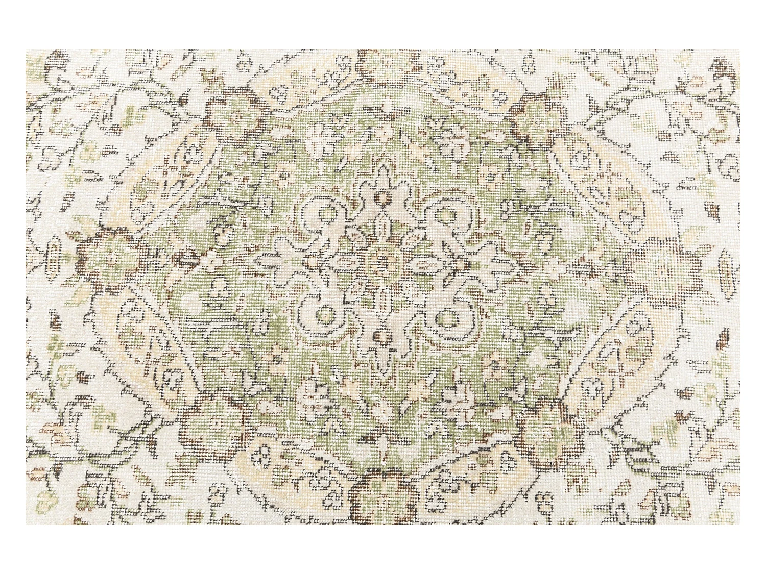 Tapis de laine 168x269 vert Ultra Vintage