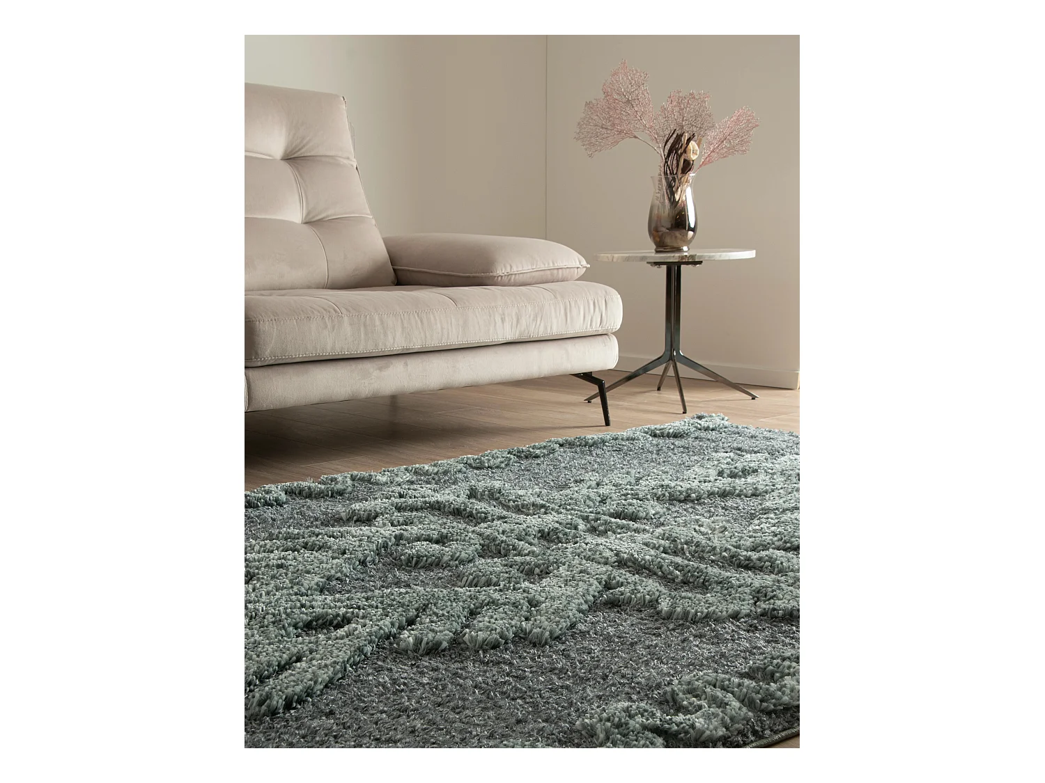 Tapis shaggy 160x245 Bleu Thun Scutum