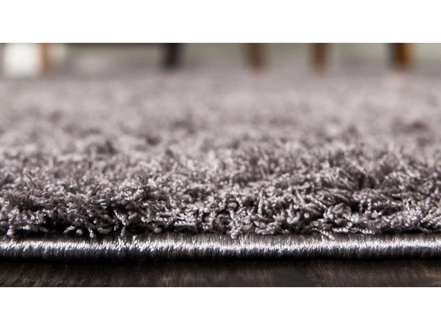 Tapis shaggy 185x275 gris Luzern