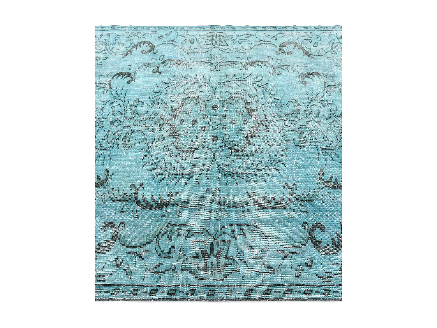 Wollteppich 157x264 Türkis Ultra Vintage