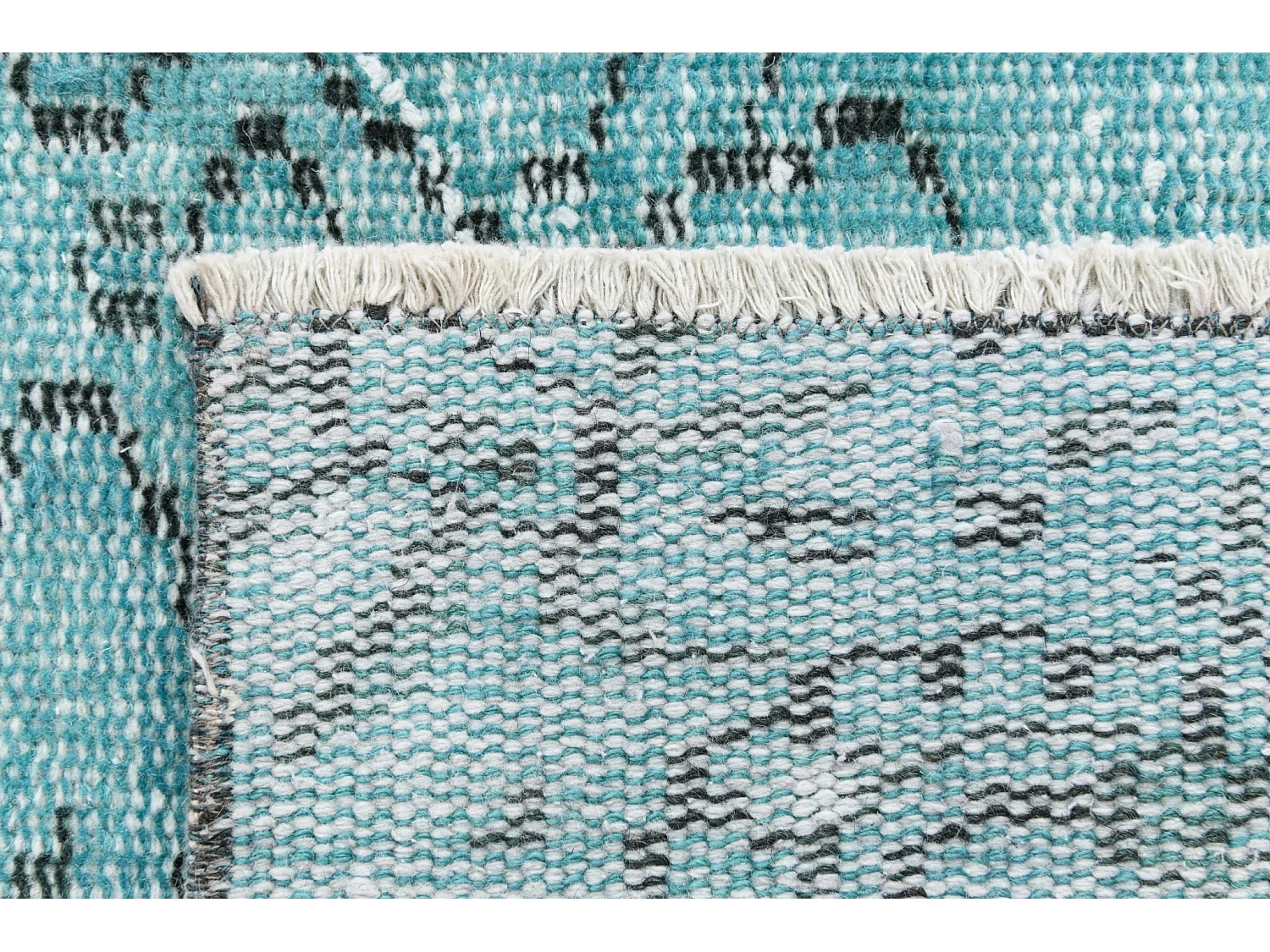 Tapis de laine 157x264 turquoise Ultra Vintage