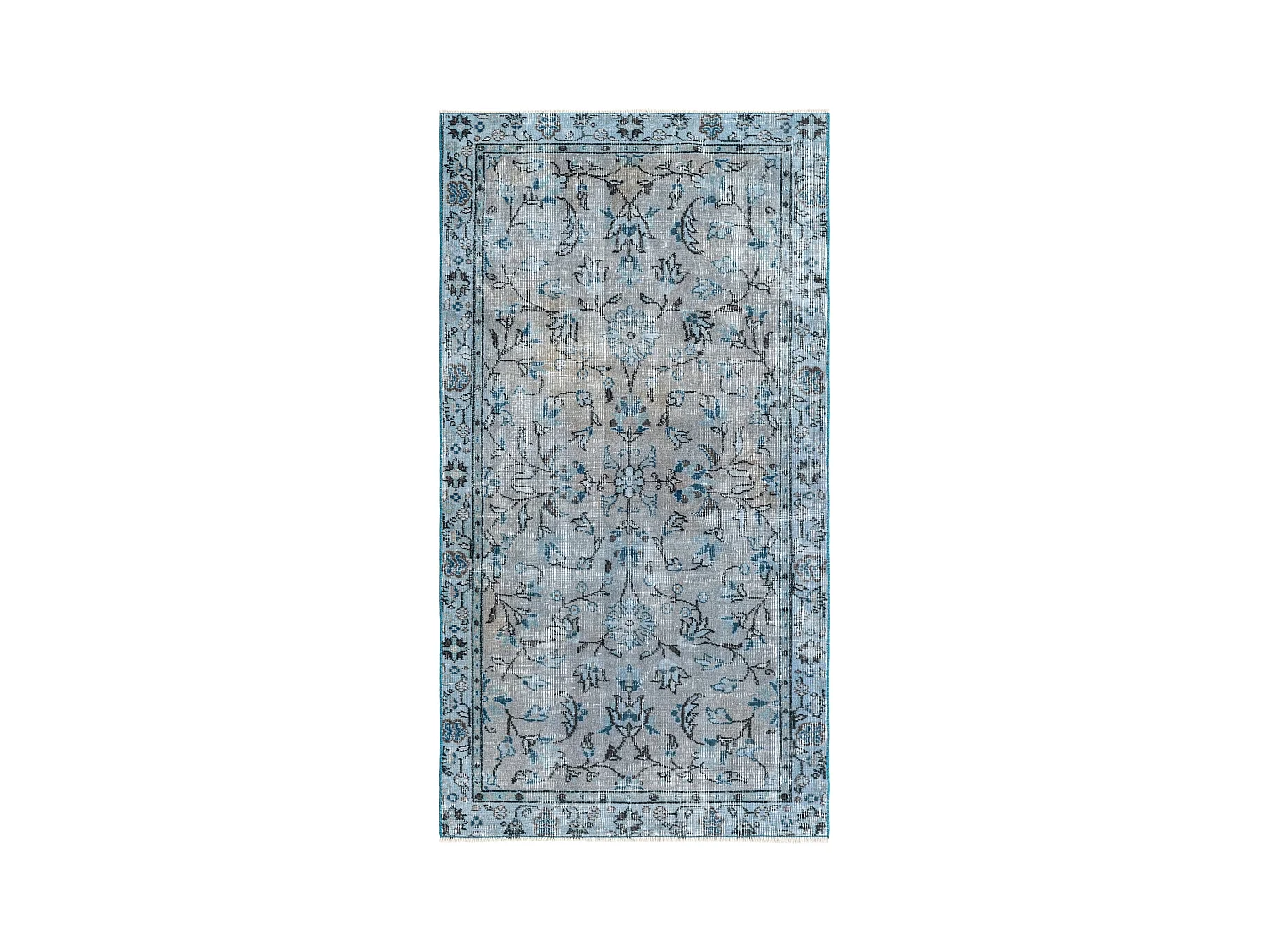 Tapis de laine 99x196 gris Ultra Vintage
