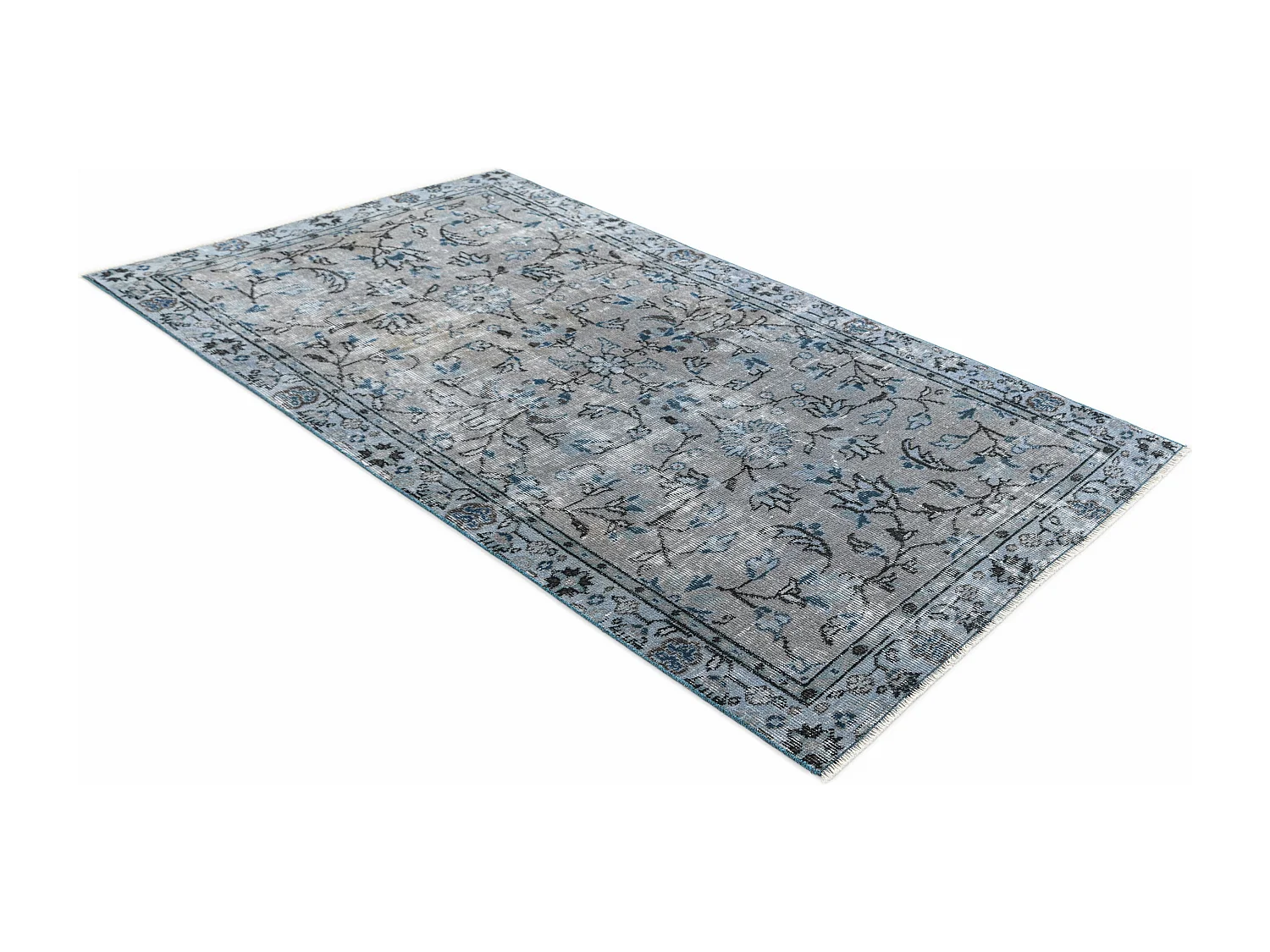 Tapis de laine 99x196 gris Ultra Vintage