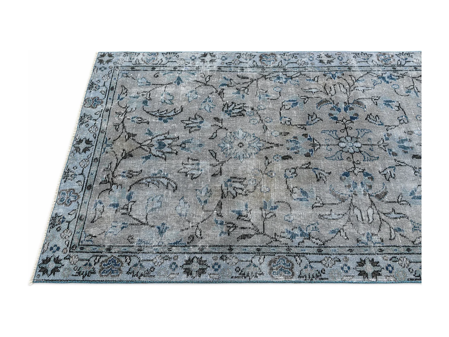 Tapis de laine 99x196 gris Ultra Vintage